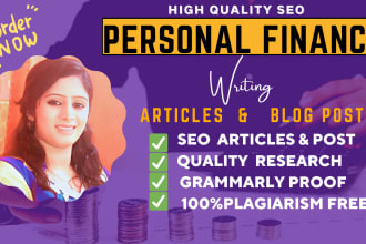 deliver 1500 words finance article and personal finance blog