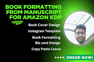 design formatting books from manuscript canva