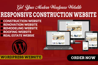design construction, renovation, remodeling  wordpress website