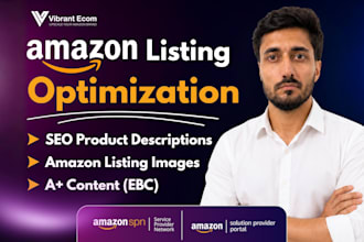 do amazon listing creation, SEO optimization, design images and a plus content