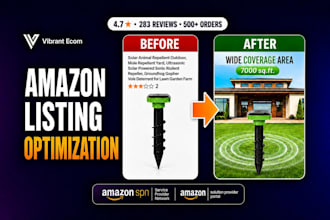do complete amazon listing optimization, design listing images and aplus content