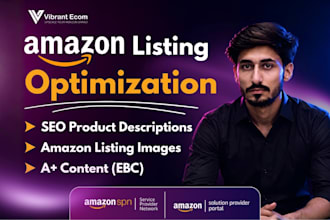do amazon listing creation optimization SEO images and aplus content
