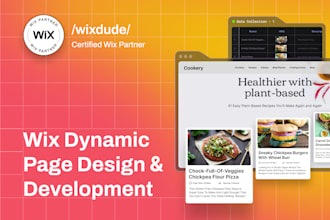 design and develop a dynamic page on your wix website