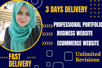 develop a professional portfolio, business website