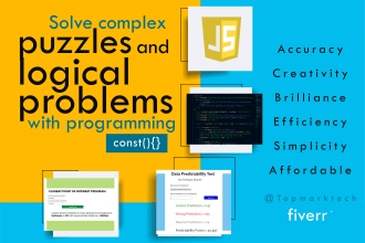 solve complex logical problems or puzzles with programming