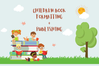 do children book publishing  and formatting services for amazon kindle KDP