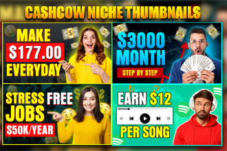 design amazing clickbait youtube thumbnail in 2 hours