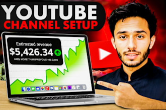 create and setup youtube channel