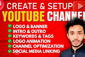 create and setup youtube channel