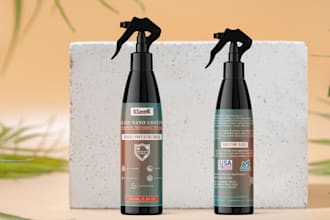 create product label design, cbd label and supplement label