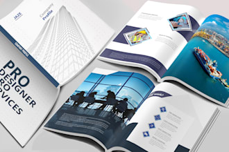 design company profile, brochure, annual report, proposal