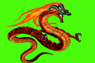 create your graphic dragon logo design with fastest delivery