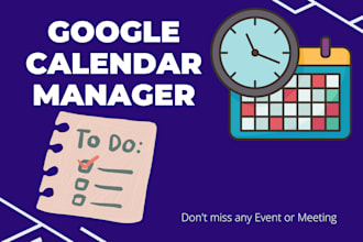 manage your google calendar