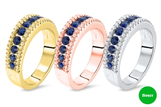professional high end quality jewelry photo removal, retouching