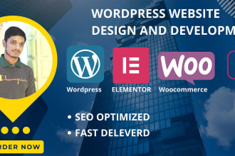 develop responsive wordpress website design or blog web design