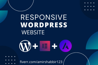 create wordpress website with elementor pro, astra pro