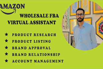 be your amazon fba wholesale virtual assistant,