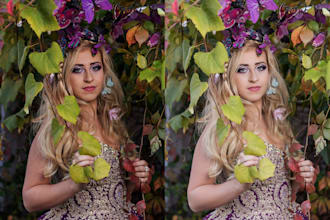 do portrait photo editing and high end retouching