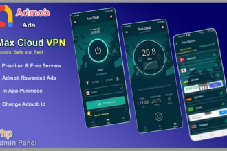 create professional android vpn app for admob ads