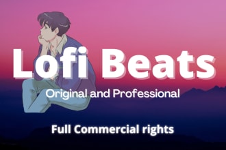 professionally produce a custom lofi beat for you