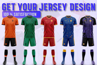 design a custom football or soccer jersey