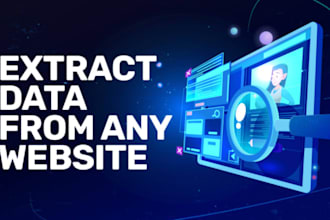 do web scraping, data scraping and data extraction