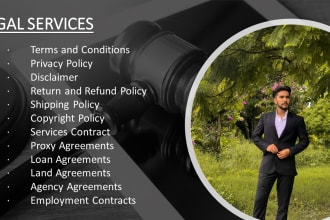 provide privacy policy and terms and conditions for legal website