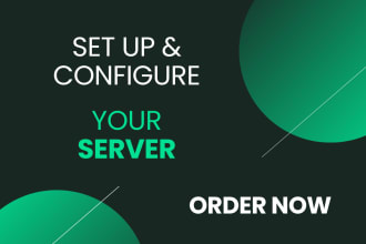 set up and configure your server
