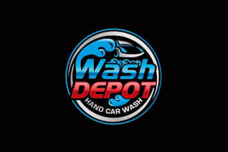 make outstanding automotive, auto detailing, car wash logo