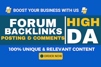do forum backlinks or threads