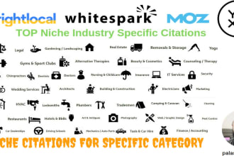 create niche citation and GEO specific citations