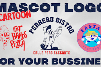 create a vintage rubber hose mascot logo in vector