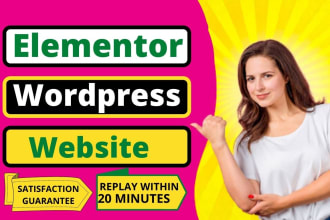 build a secured and error free wordpress website using elementor pro