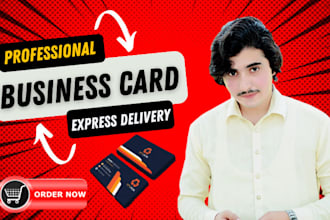 create luxury business card for your business