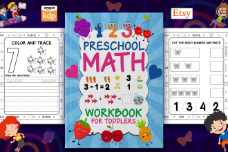 make preschool kindergarten kids activity book tracing workbook worksheets