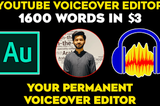edit your voiceovers using audacity and adobe audition