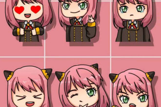 make you chibi sticker pack