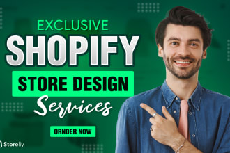 build shopify store, shopify website or shopify dropshipping store
