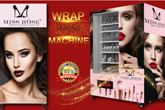 create vending machine wrap design professionally