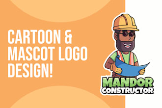 design cartoon and mascot logo for your business