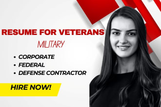 write resumes for veterans to get job in 24 hour