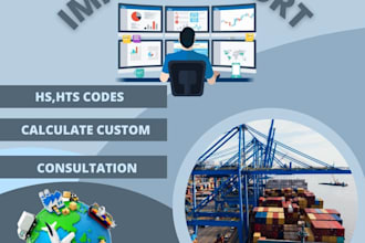import, export hs, hts codes, calculate customs duty for import and export