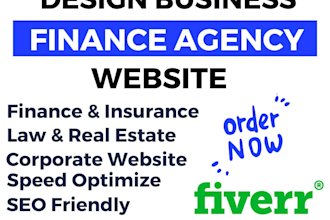 build finance insurance or law real estate business  website