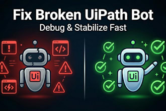 fix your failing uipath automation or broken rpa bot
