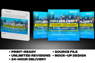 design facebook esports announcement posters