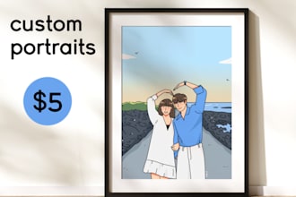 draw a cute illustration from your photo