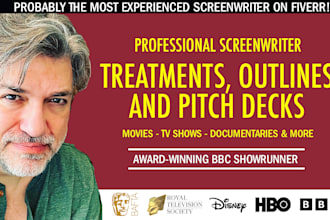 write your tv or movie treatment, pitch or outline