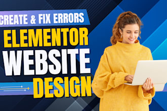 elementor website design and error fixing
