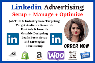 setup and manage linkedin ads campaign