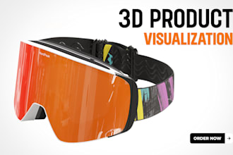 3d modeling and realistic rendering of your product glb, gltf, usdz
